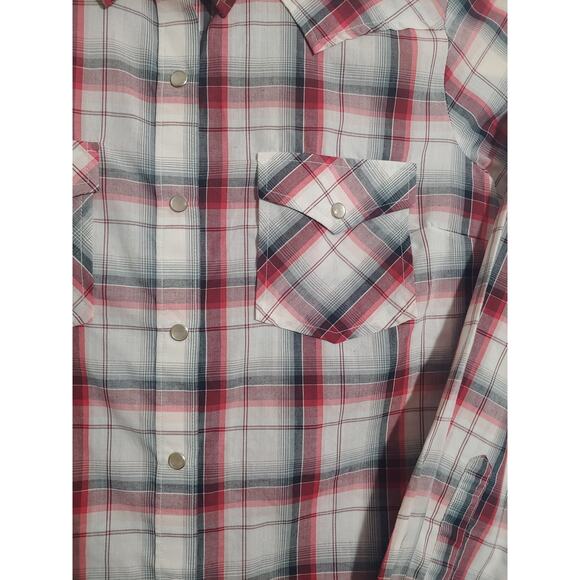 Mens Wrangler Long Sleeve Pearl Snap Size XL - Picture 3 of 4